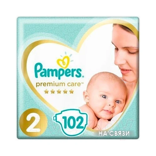 Подгузники Pampers Premium Care 2 (102 шт)