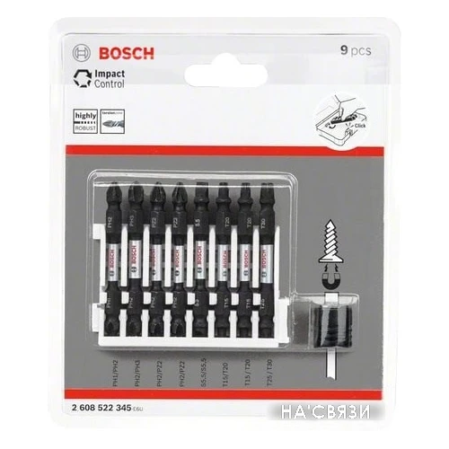 Набор бит Bosch 2608522345 (9 предметов)