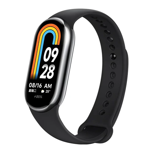 Фитнес-браслет Xiaomi Smart Band 8 (серый, с черным силиконовым ремешком, международная версия) в интернет-магазине НА'СВЯЗИ