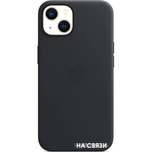 Apple MagSafe Leather Case для iPhone 13 (темная ночь)