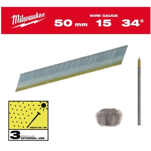 Гвозди для пистолета Milwaukee 4932492580 (2500 шт)