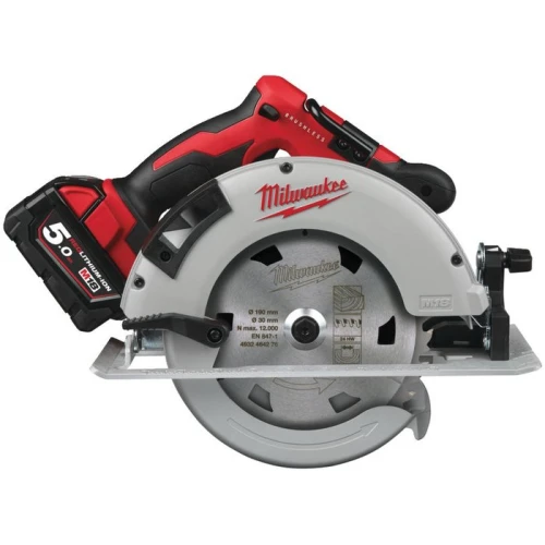 Дисковая (циркулярная) пила Milwaukee M18 BLCS66-502X 4933464590 (с 2-мя АКБ)