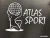 Батут Atlas Sport 252 см - 8ft Pro (с лестницей, внешняя сетка, сливовый)