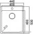 Кухонная мойка Asil AS 381 (полированная, 1 мм)