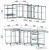 Угловая кухня Интерлиния Мила Пластик 1.2x2.1 (капучино глянец/опал светлый)