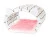 Сборная модель EWA «Кошкин дом» белый каркас — розовый мех