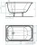 Ванна Универсал ВЧ-1200 Каприз 120x70 (1 сорт, с ножками)