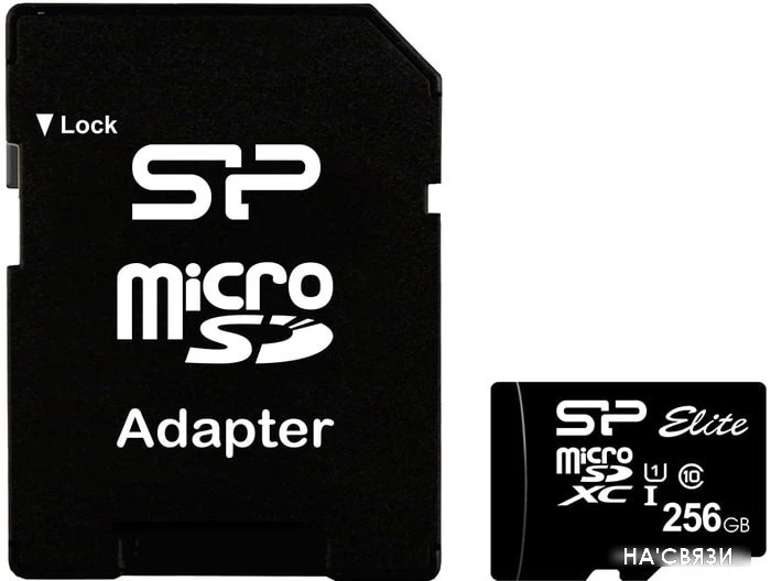 Карта памяти Silicon-Power microSDXC SP256GBSTXBU1V10SP 256GB (с адаптером)