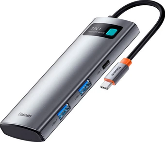 USB-хаб Baseus Metal Gleam Series 7-in-1 Type-C WKWG020113 в интернет-магазине НА'СВЯЗИ