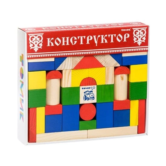 Конструктор/игрушка-конструктор Томик Цветной 6678-65