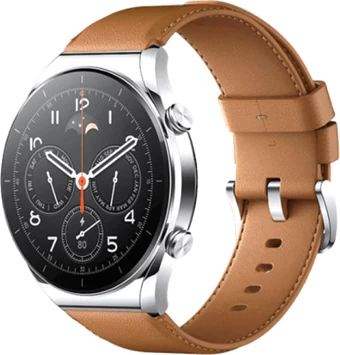 Умные часы Xiaomi Watch S1 (серебристый/коричневый, международная версия) в интернет-магазине НА'СВЯЗИ