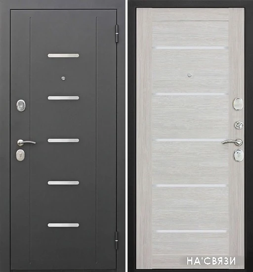 Металлическая дверь Garda Муар Царга Лазер 205x86 (лиственница, левый) в интернет-магазине НА'СВЯЗИ